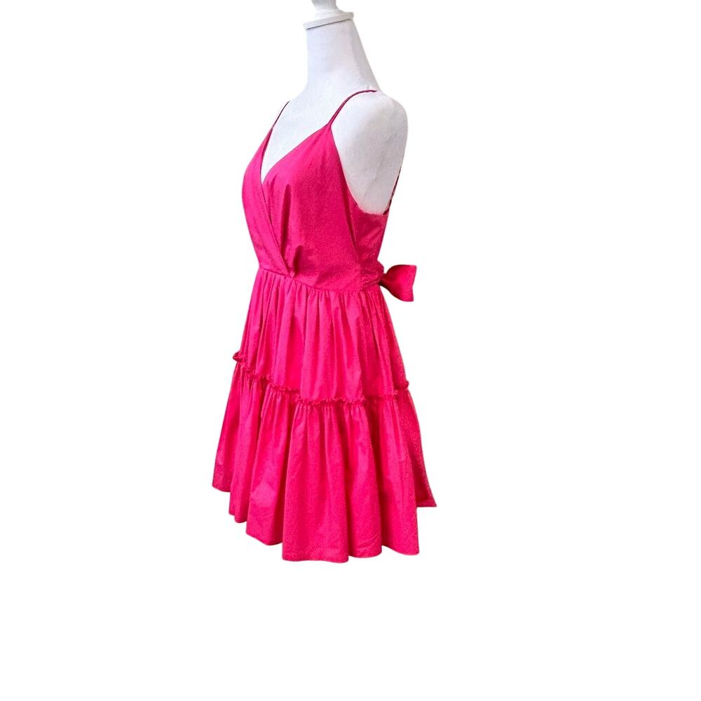 Anthropologie MED NWT Barbie Pink Fushia Lolita Tiered Skirt Strappy Coquette - Picture 6 of 11